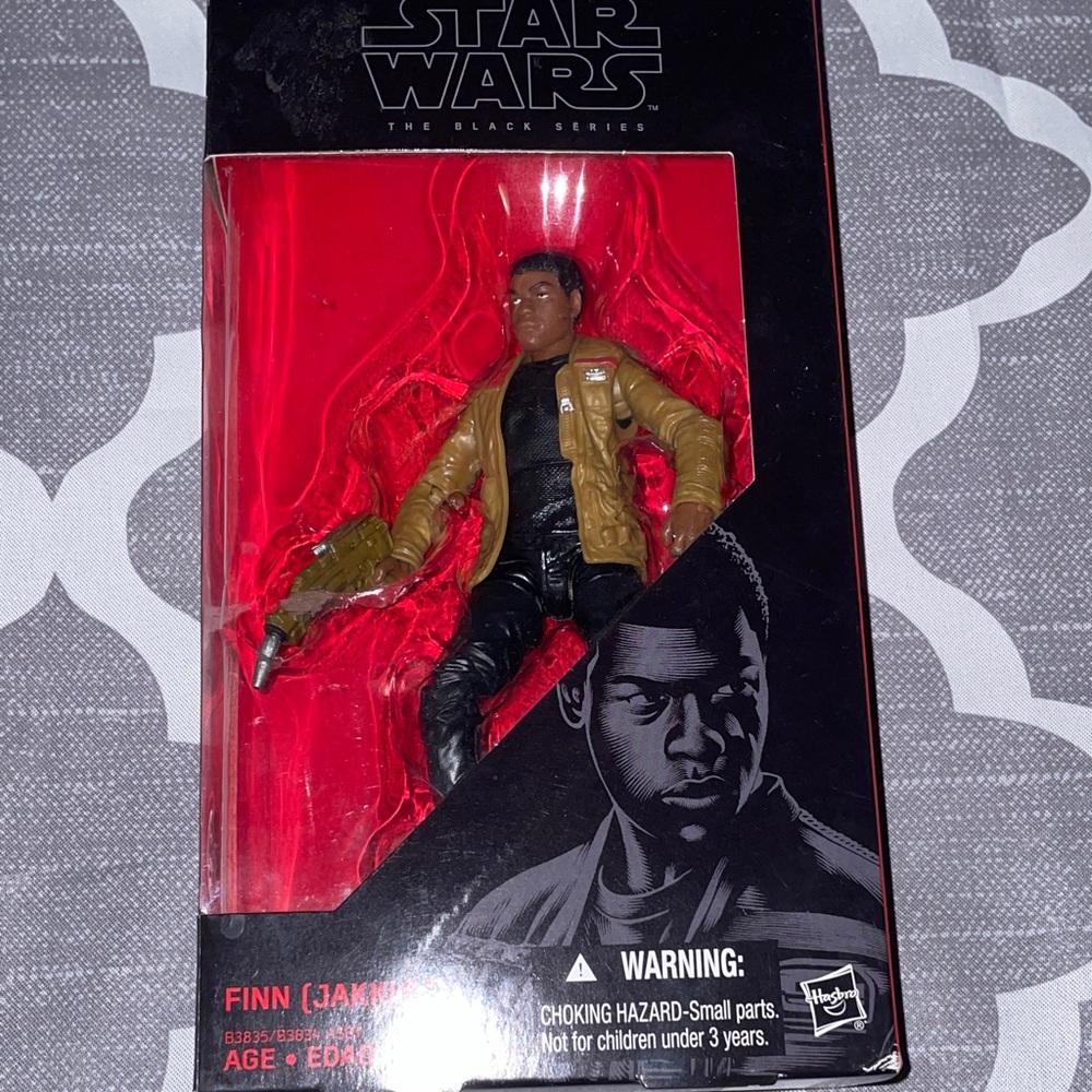 Hasbro Star Wars Black Series Finn Figure with Brown Jacket